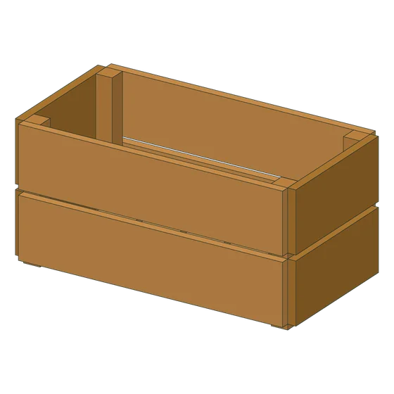 3D render of the Patio Planter Box